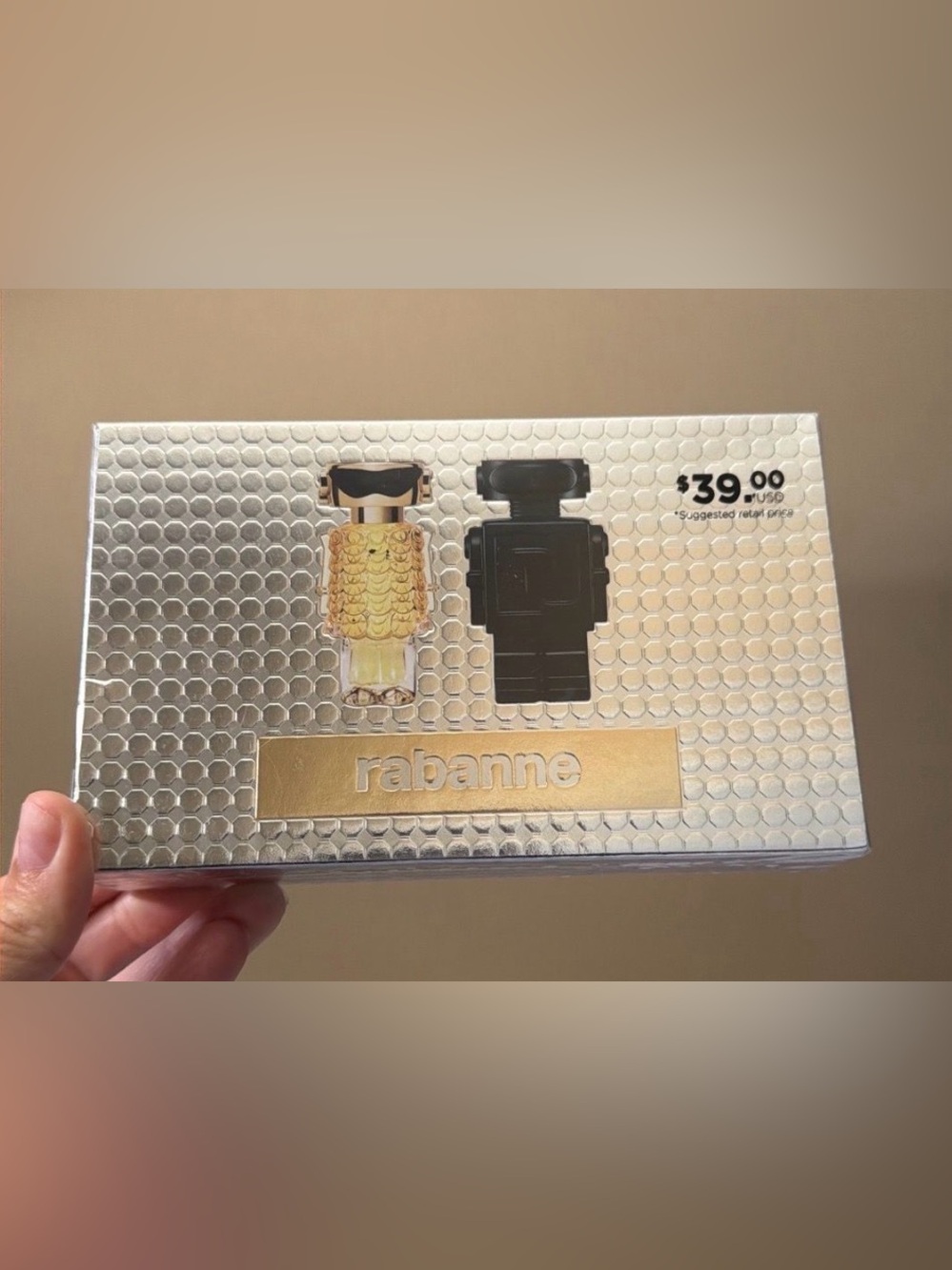 Paco Rabonne set Fame and Phantom mini set duo women and men combo